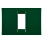 GEWISS - PLACCA VIRNA - IN TECNOPOLIMERO FINITURA LUCIDA - 1 POSTO - VERDE RACING - SYSTEM