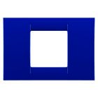 GEWISS - PLACCA VIRNA - IN TECNOPOLIMERO FINITURA LUCIDA - 2 POSTI - BLU JAZZ - SYSTEM