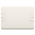 GEWISS - PLACCA CIECA PER SCATOLE RETTANGOLARI DA INCASSO - 3 POSTI - A VITE - NERO TONER