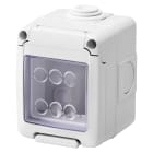 GEWISS - CONTENITORE PER APPARECCHI SYSTEM - STAGNO - 2 POSTI - GRIGIO RAL 7035 - IP55