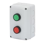 GEWISS - CONTENITORE COMPLETO DI OPERATORE - 2 POSTI - 1NA 1NC - PULSANTE MARCIA- ARRESTO - IP66