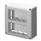 GEWISS - SCATOLA PORTAPPARECCHI SYSTEM - 8 POSTI - ANTRACITE RAL 7021 - USO BATTISCOPA E CORNICE