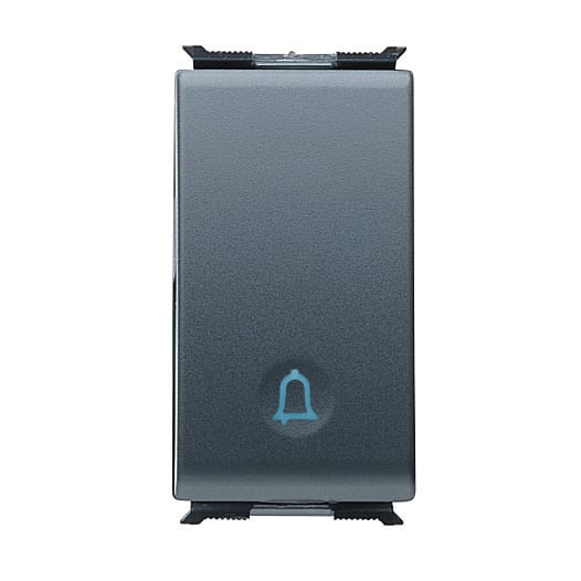 GEWISS - PULSANTE UNIPOLARE 250V ac - NA 16A ILLUMINABILE - CON SIMBOLO 'CAMPANELLO' - 1 MODULO - PLAYBUS