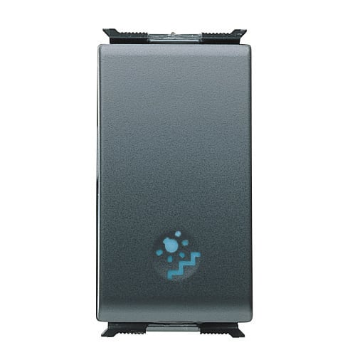 GEWISS - PULSANTE UNIPOLARE 250V ac - NA 16A ILLUMINABILE - CON SIMBOLO 'SCALE' - 1 MODULO - PLAYBUS