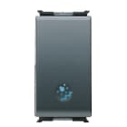 GEWISS - PULSANTE UNIPOLARE 250V ac - NA 16A ILLUMINABILE - CON SIMBOLO 'SCALE' - 1 MODULO - PLAYBUS GW30027