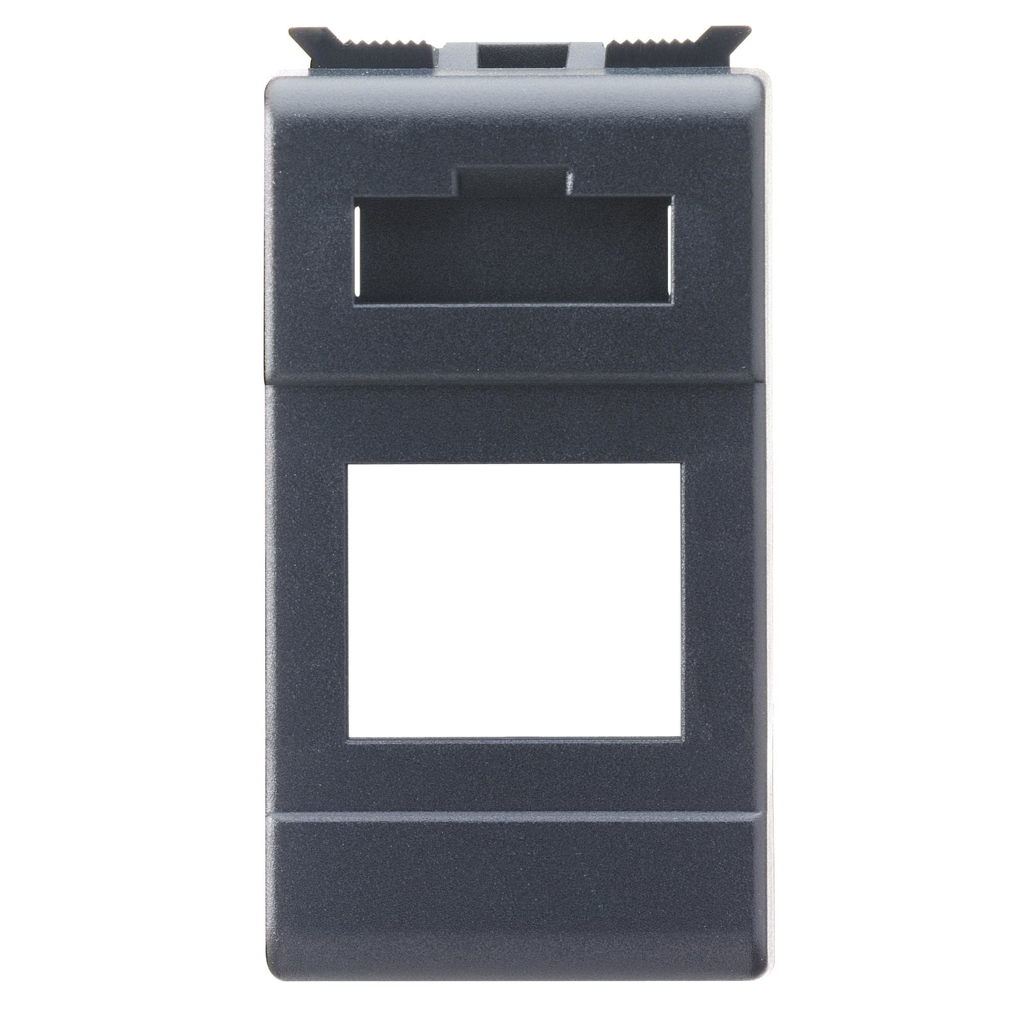 GEWISS - CONTENITORE VUOTO PREDISPOSTO PER ALLOGGIAMENTO CONNETTORI - AMP/KEYSTON JACK - 1 MODULO - PLAYBUS