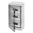 GEWISS - CENTRALINO PREDISPOSTO PER ALLOGGIAMENTO MORSETTIERE- STANDARD TEDESCO - (12X3)36MODULI -IP65- MORSETTIERA E FLANGE PASSACAVI - PORTA TRASPARENTE FUMÉ