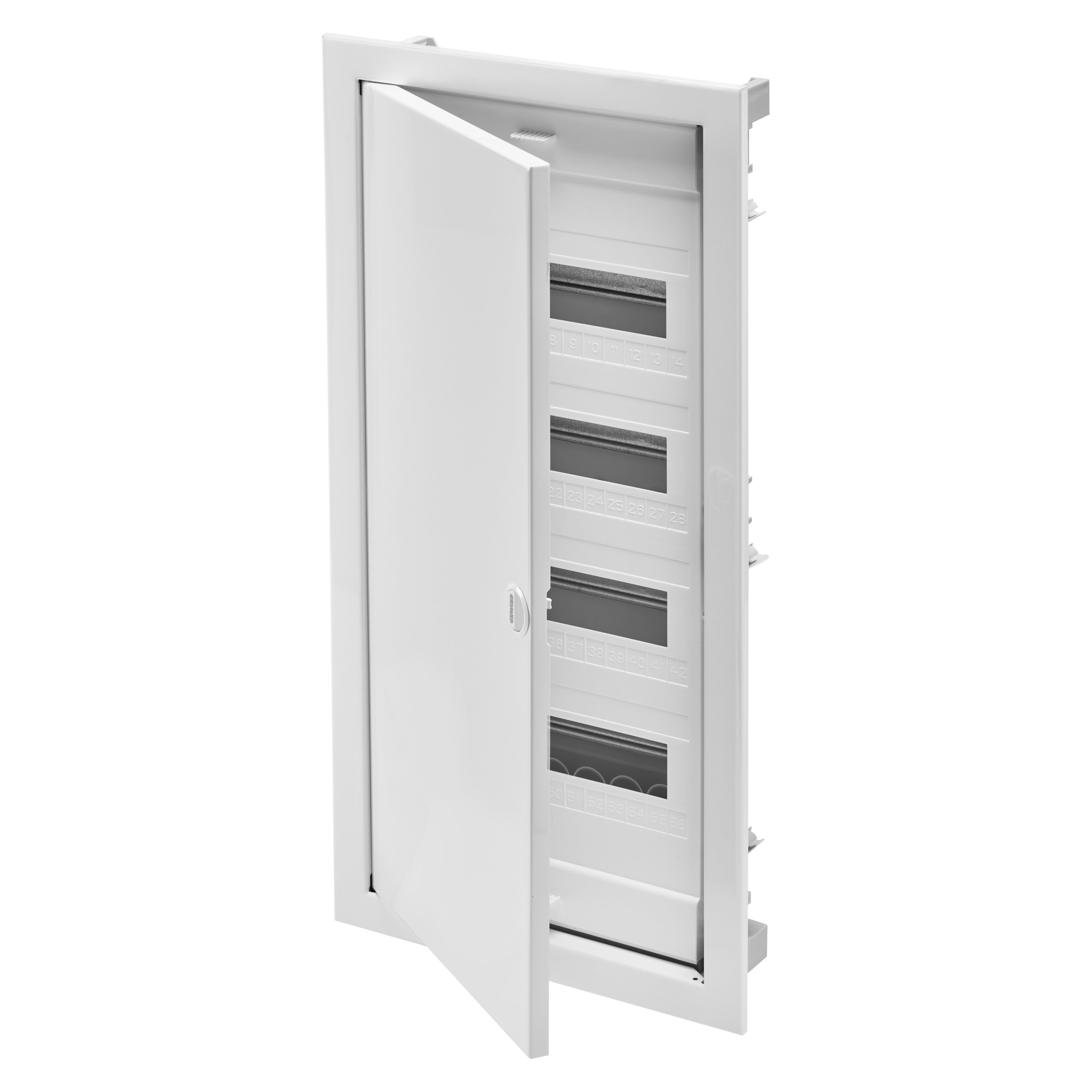 GEWISS - CENTRALINO DA INCASSO 48 MODULI - CON PORTA CIECA E CORNICE IN METALLO - IP40