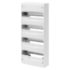 GEWISS - CENTRALINO STANDARD FRANCESE - DA PARETE - SENZA PORTA - EQUIPAGGIATO CON MORSETTIERA - 52 MODULI (13X4) - IP30 RAL9016