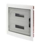 GEWISS - QUADRO DI DISTRIBUZIONE CON PANNELLI FINESTRATI E TELAIO ESTRAIBILE - PORTA TRASPARENTE FUMÉ - (18X2) 36 MODULI IP40