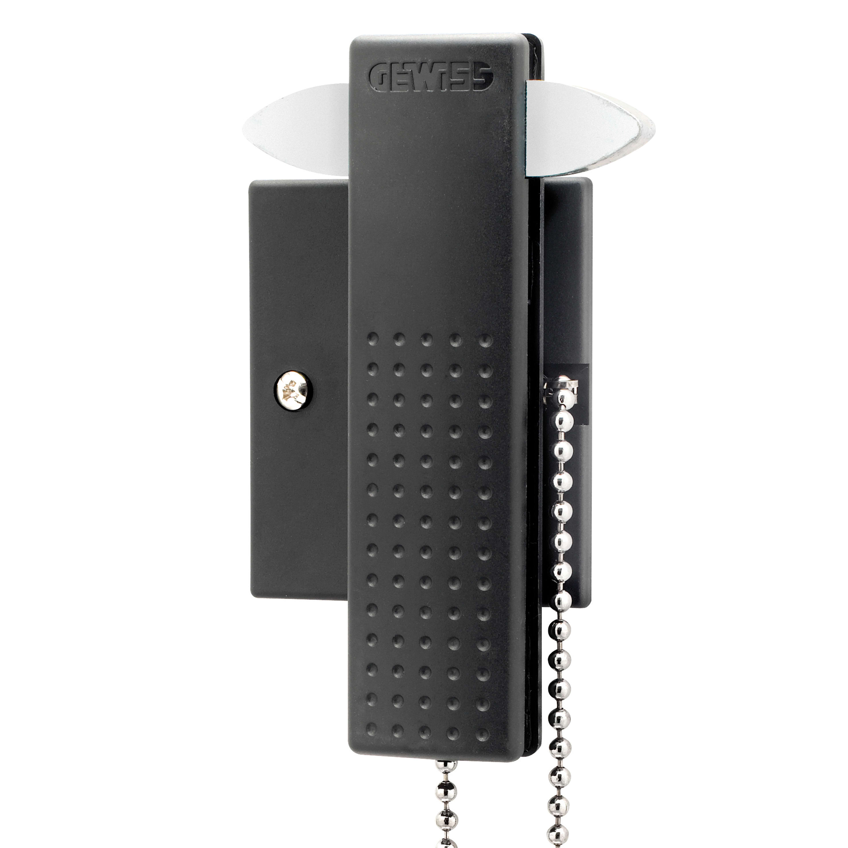 GEWISS - MARTELLETTO FRANGIVETRO CON SUPPORTO DI FISSAGGIO UNIVERSALE - NERO TONER - SUPPORTO 70x60mm - PLAYBUS