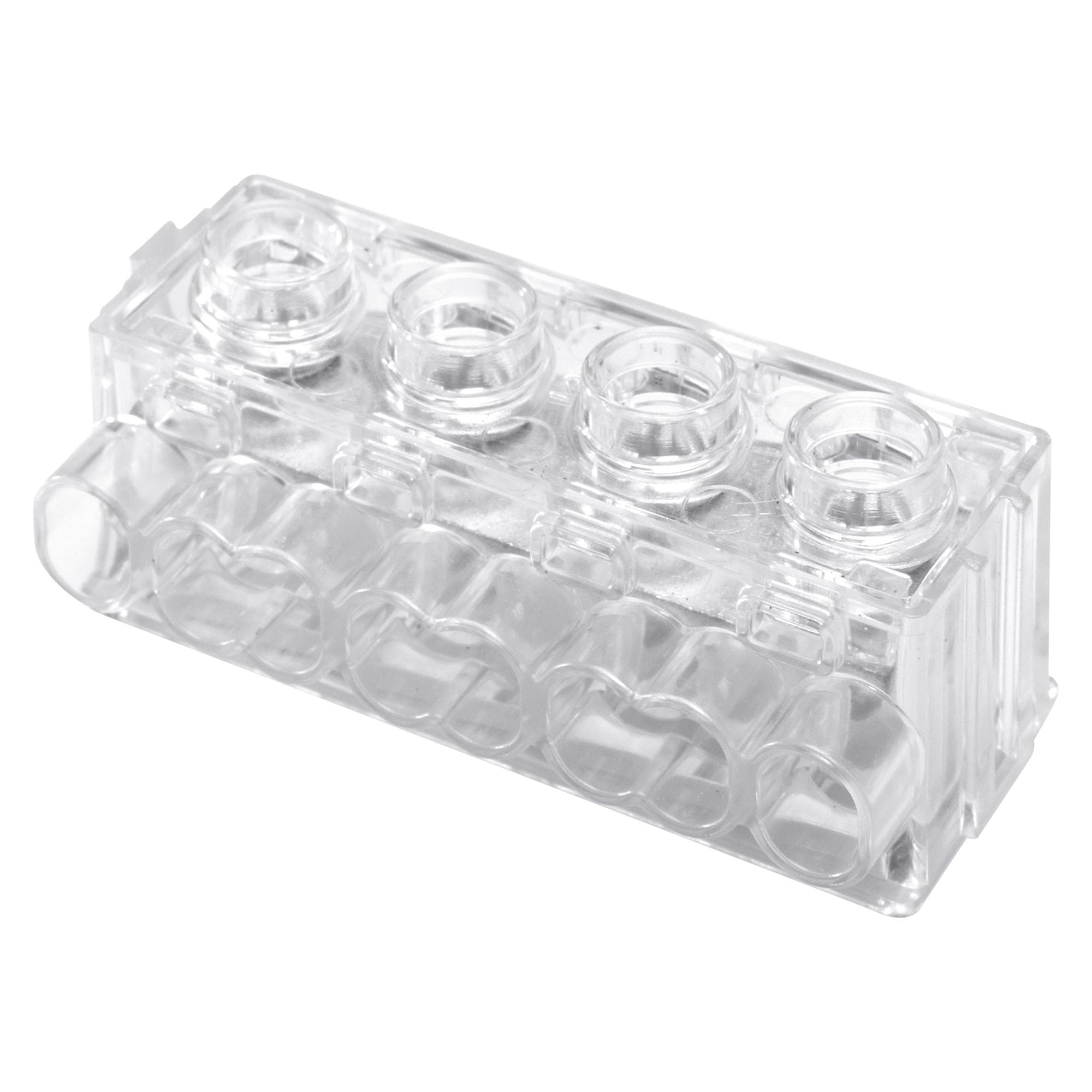 GEWISS - MORSETTIERA CON SERRAGGIO A PIASTRINA - 8 VIE x 6MMQ - 450V - TRASPARENTE