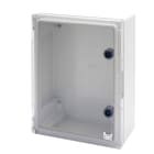 GEWISS - QUADRO STAGNO PORTA TRASPARENTE MUNITA DI SERRATURA - GWPLAST 120 - 396X474X160 - IP55 - GRIGIO RAL 7035