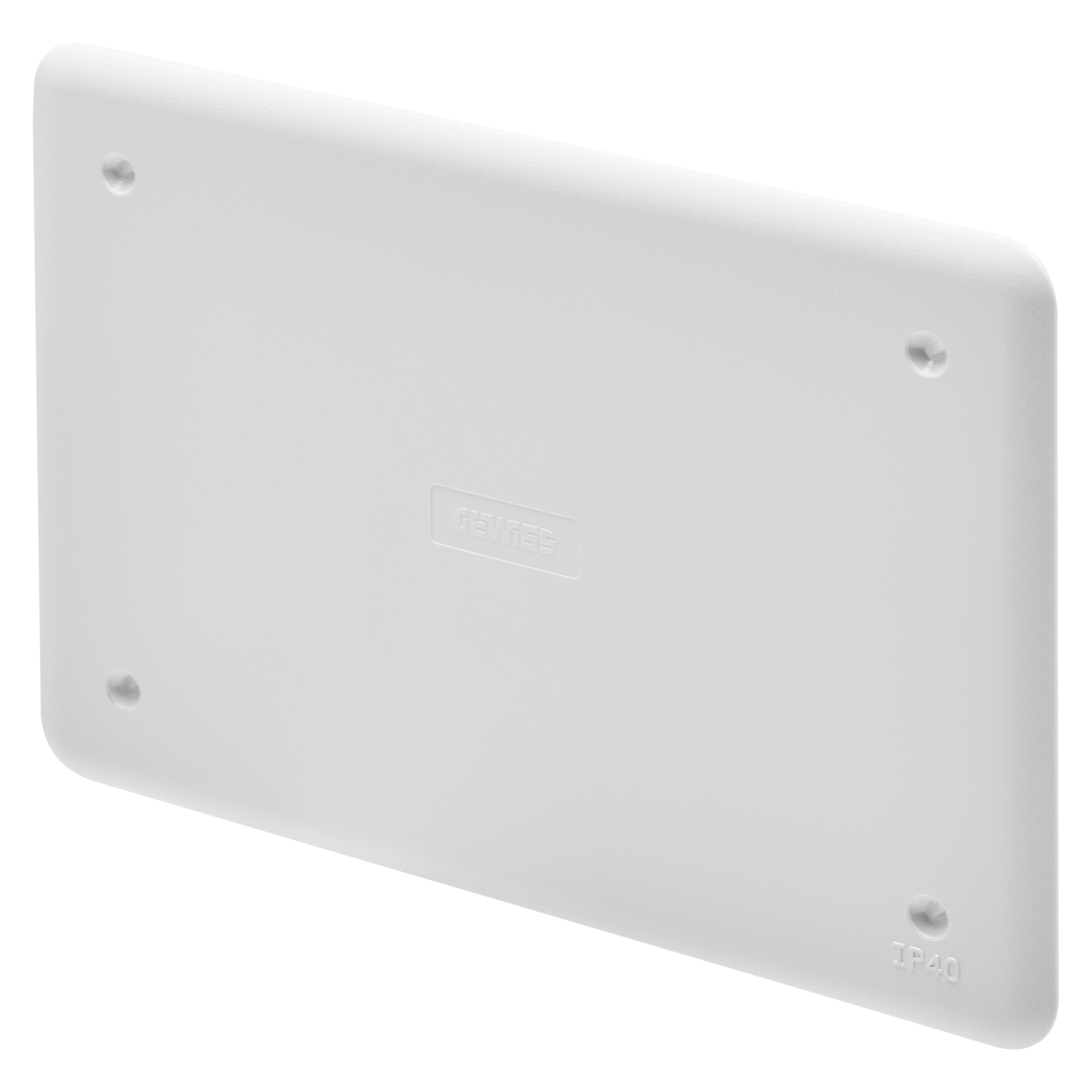 GEWISS - COPERCHIO BASSO ANTIURTO AD ALTA RESISTENZA - PER CASSETTE PT/PT DIN E PT DIN GREEN WALL - 118X96 - IP40 - BIANCO RAL9016