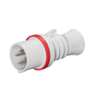 GEWISS - SPINA MOBILE DIRITTA HP - IP44/IP54 - 3P+T 16A 380-415V 50/60HZ - ROSSO - 6H - CABLAGGIO A VITE