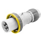 GEWISS - SPINA MOBILE DIRITTA HP - IP66/IP67/IP68/IP69 - 3P+T 125A 100-130V 50/60HZ - GIALLO - 4H - CABLAGGIO A MANTELLO