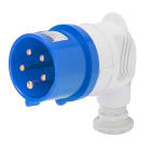 GEWISS - SPINA MOBILE A 90° - IP44 - 3P+T 32A 200-250V 50/60HZ - BLU - 9H - CABLAGGIO A VITE