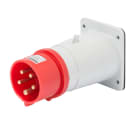 GEWISS - SPINA FISSA DA INCASSO DIRITTA - IP44 - 3P+N+T 32A 380-415V 50/60HZ - ROSSO - 6H - CABLAGGIO A VITE