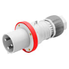 GEWISS - SPINA MOBILE DIRITTA HP - IP44/IP54 - 3P+T - 63A - 380-415V 50/60HZ - ROSSO - 6H - CABLAGGIO A MANTELLO
