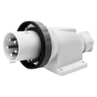 GEWISS - SPINA FISSA DA PARETE A 90° - IP67 - 3P+N+T 63A 480-500V 50/60HZ - NERO - 7H - CABLAGGIO A MANTELLO