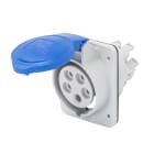 GEWISS - PRESA FISSA DA INCASSO A 10° HP - IP44/IP54 - 3P+T 16A 200-250V 50/60HZ - BLU - 9H - CABLAGGIO RAPIDO