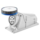 GEWISS - PRESA FISSA DA PARETE A 90° - IP67 - 3P+N+T 63A 200-250V 50/60HZ - BLU - 9H - CABLAGGIO A VITE