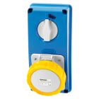 GEWISS - PRESA FISSA INTERBLOCCATA VERTICALE - SENZA FONDO - SENZA BASE PORTAFUSIBILI - 3P+T 32A 100-130V - 50/60HZ 4H - IP67