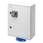 GEWISS - PRESA FISSA VERTICALE - DA PARETE - PROTEZIONE MAGNETOTERMICA DIFFERENZIALE - 3P+T 125A 230V 9H - IP55