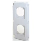 GEWISS - COPERCHIO FLANGIATO PER 2 CALOTTE - PER PRESE IEC 309 16-32 A IP44/67 - IP66