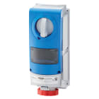 GEWISS - PRESA FISSA INTERBLOCCATA VERTICALE - SENZA FONDO - IMPIEGHI GRAVOSI - CON BASE PORTAFUSIBILI - 3P+T 16A 380-415V-50/60HZ 6H - IP66