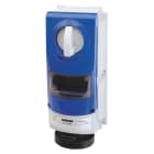 GEWISS - PRESA FISSA INTERBLOCCATA VERTICALE - SENZA FONDO - IMPIEGHI GRAVOSI - CON BASE PORTAFUSIBILI - 3P+T 32A 480-500V-50/60HZ 7H - IP66