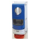 GEWISS - PRESA FISSA INTERBLOCCATA VERTICALE - CON FONDO - CON BASE PORTAFUSIBILI - 3P+T 16A 380-415V-50/60HZ 6H - IP66