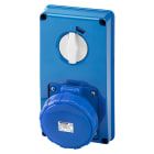GEWISS - PRESA FISSA INTERBLOCCATA VERTICALE - SENZA FONDO - SENZA BASE PORTAFUSIBILI - 3P+N+T 63A 200-250V - 50/60HZ 9H - IP67