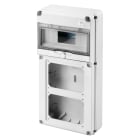 GEWISS - Q-DIN 10 MODULI - 2 FLANGE IB ORIZZONTALI 16/32A SBF - IP65