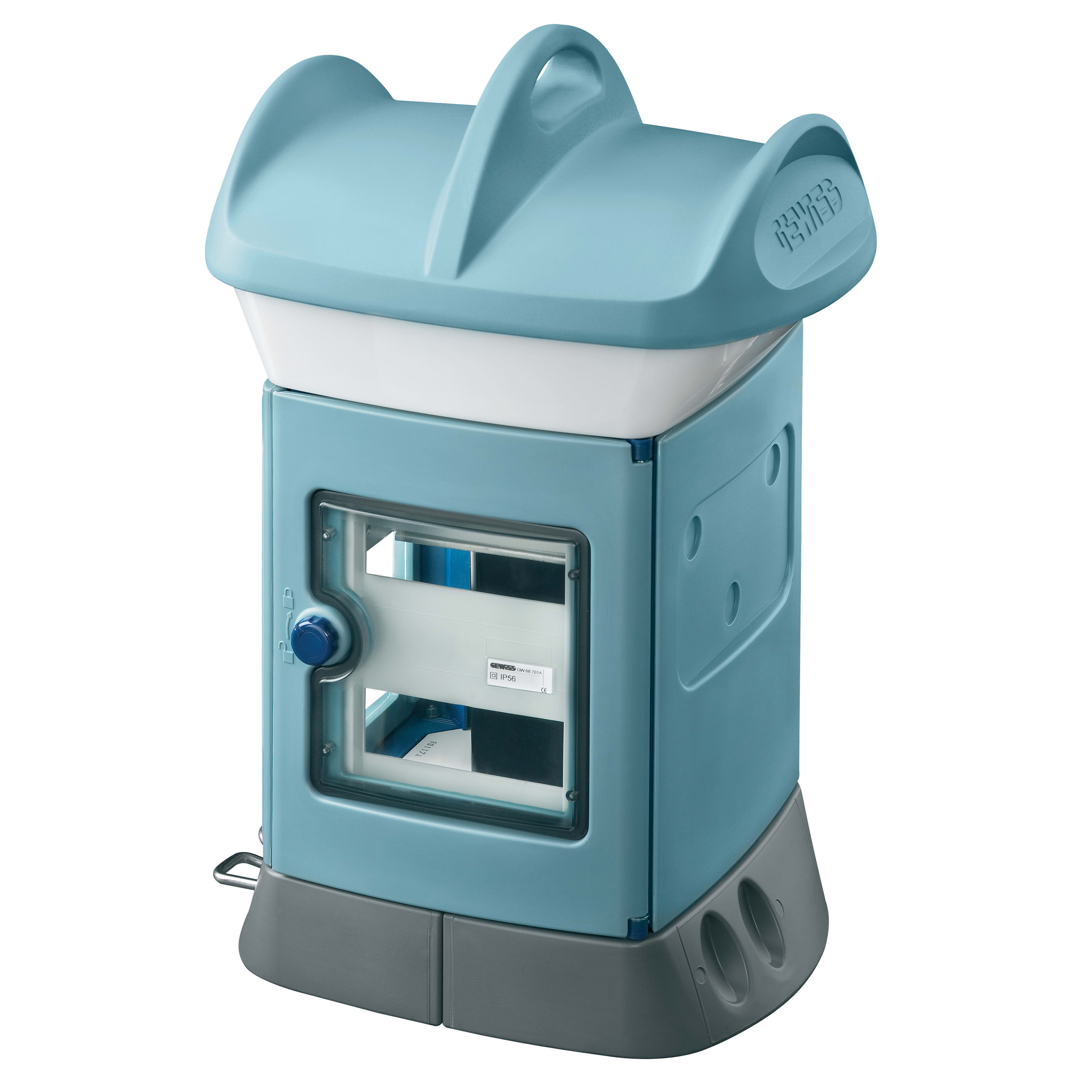 GEWISS - QMC16B - VUOTO - MONOFACCIALE - LATO A 1 PANNELLO LATO B 1 KIT IDRICO - AZZURRO