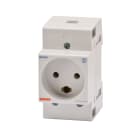 GEWISS - PRESA PER GUIDA DIN - STANDARD DANESE -2P+T 16A - 2,5 MODULI GW96526