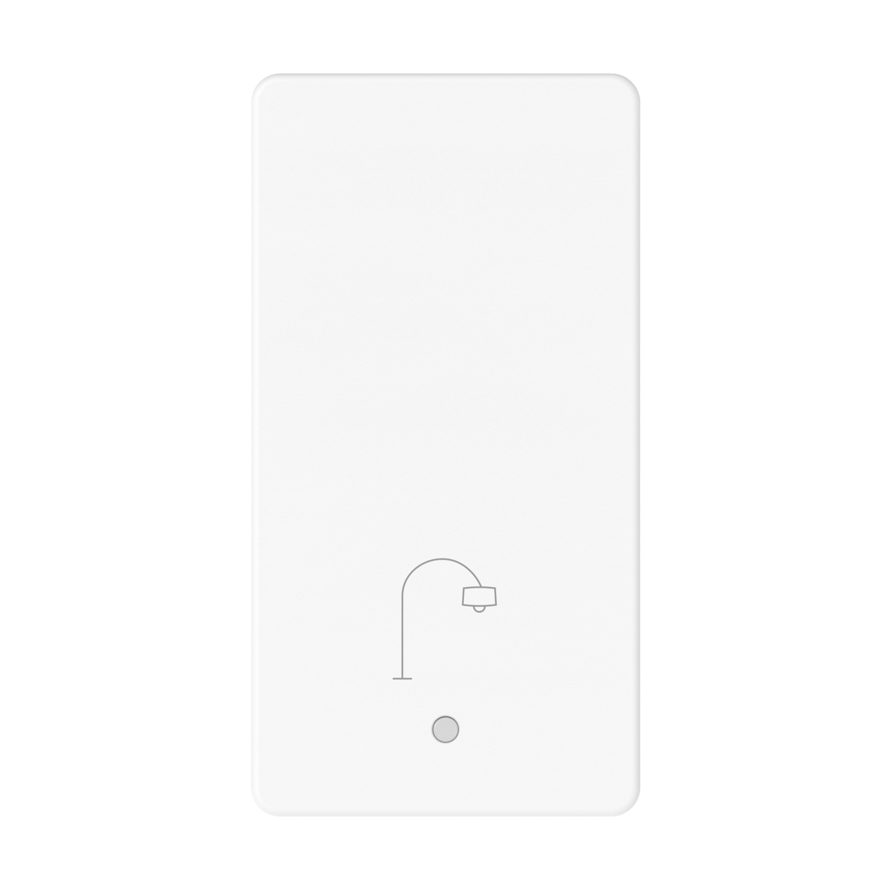 GEWISS - TASTO INTERC. PIANTANA BIANCO - ILLUM