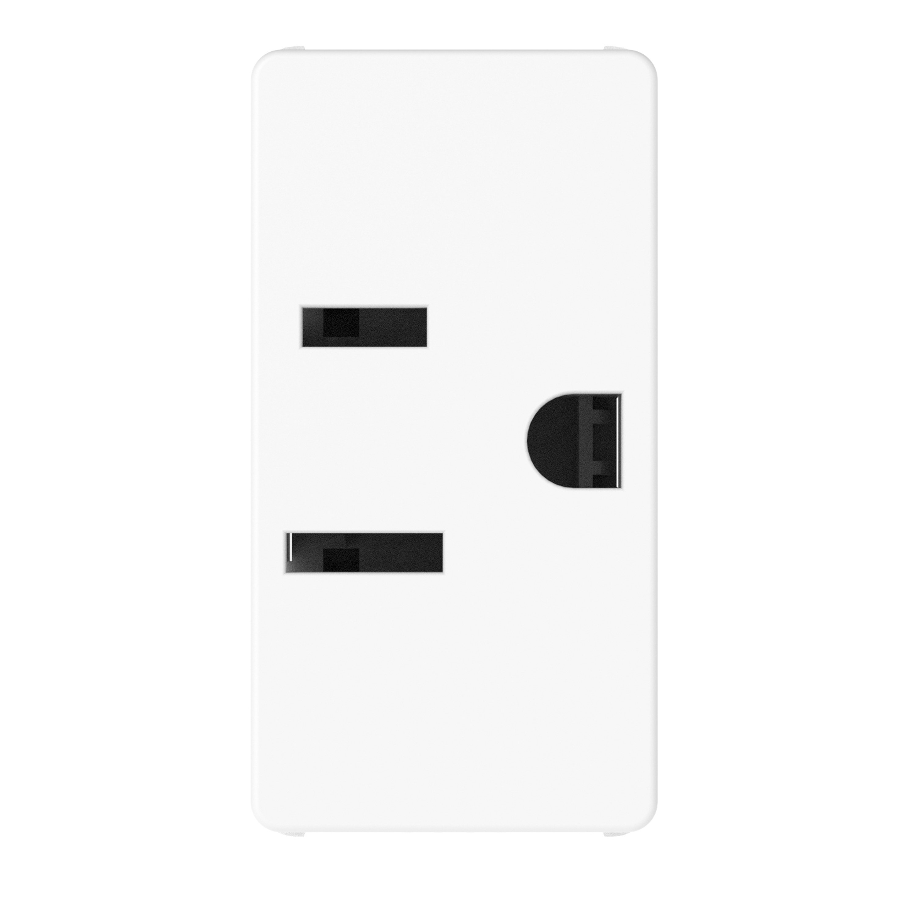 GEWISS - PRESA 2P+T 15A 125V STD AMERICANO BIANCO