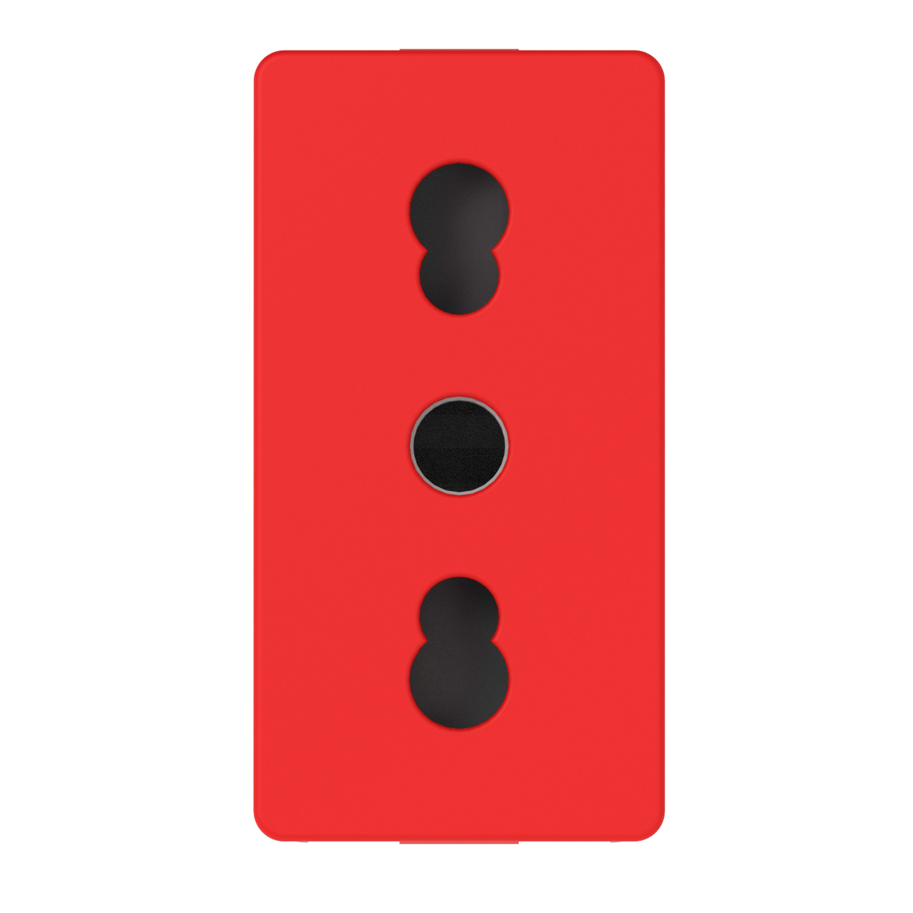 GEWISS - PRESA 2P+T 10/16A STD ITALIANO ROSSO