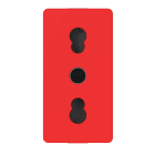 GEWISS - PRESA 2P+T 10/16A STD ITALIANO ROSSO