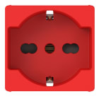GEWISS - PRESA 2P+T 10/16A STD IT/TED 2M ROSSO