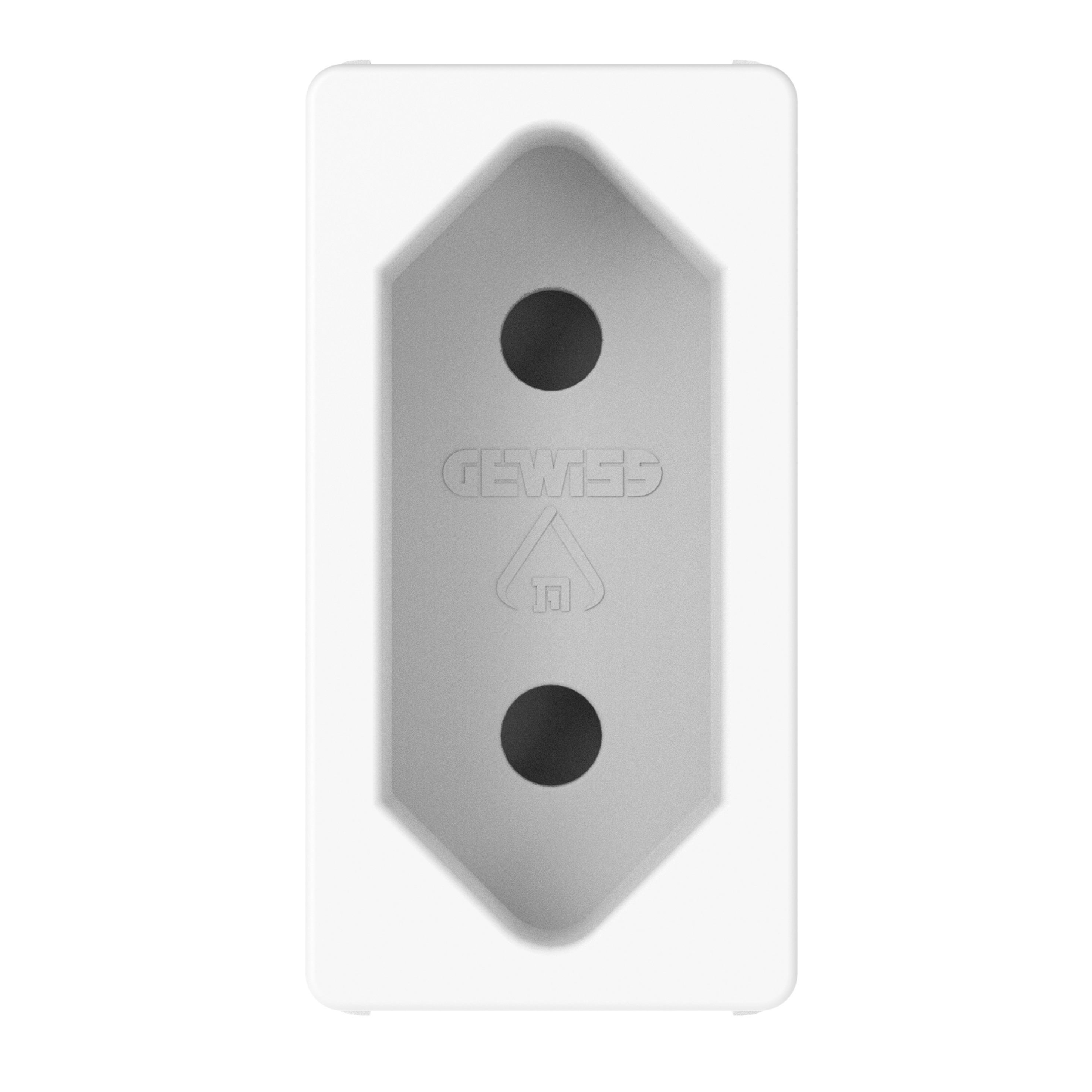 GEWISS - PRESA 2P 10A STD ISRAELIANO BIANCO