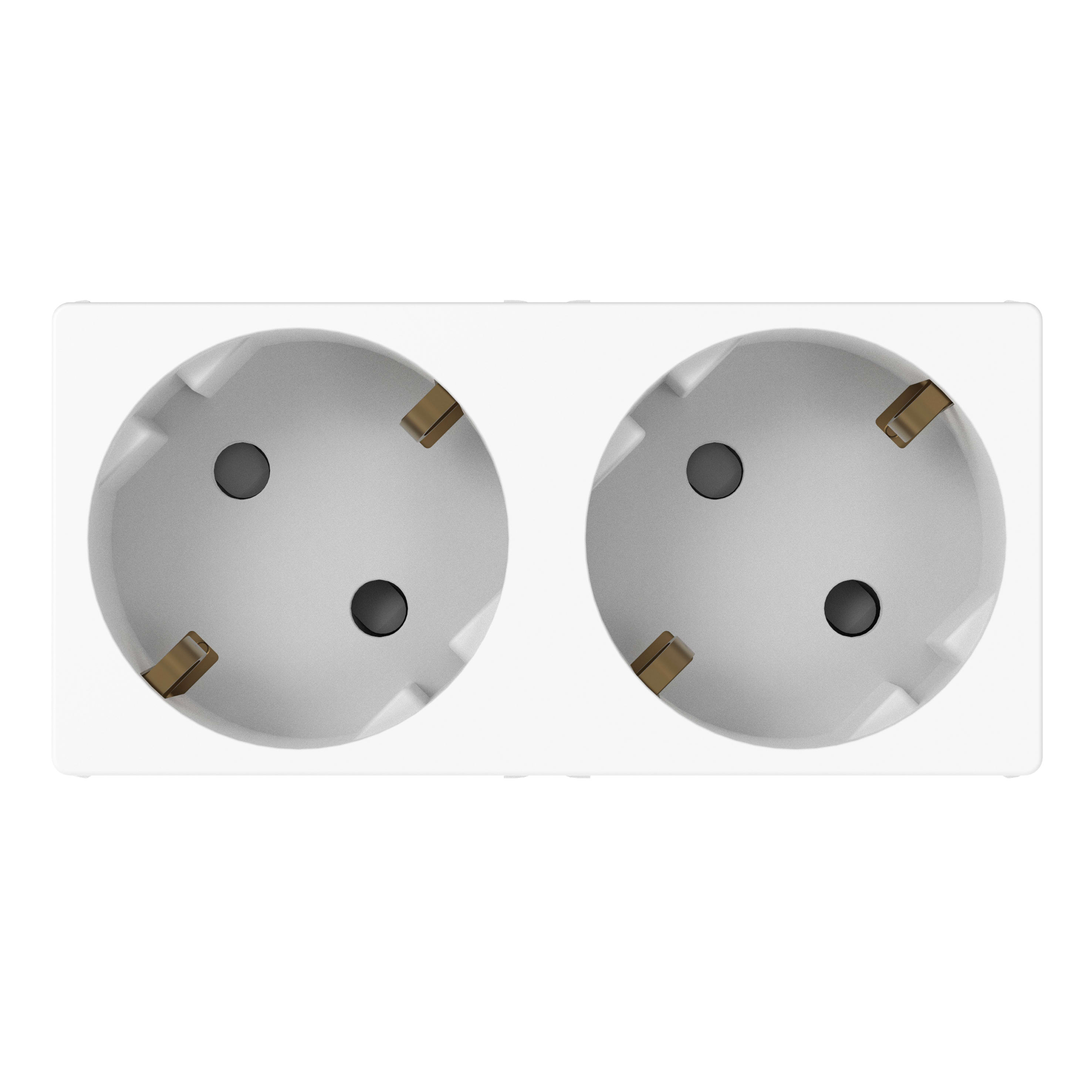 GEWISS - 2 PRESE 2P+T 16A 45 STD TED 4M BIANCO