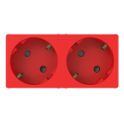 GEWISS - 2 PRESE 2P+T 16A 45 STD TED 4M ROSSO