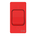 GEWISS - MCB 1P+N C10 3KA 230V ROSSO