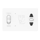 GEWISS - PRESA RASOIO 120/230V 3M BIANCO