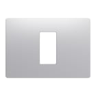 GEWISS - PLACCA 1M SILVER SATINATO