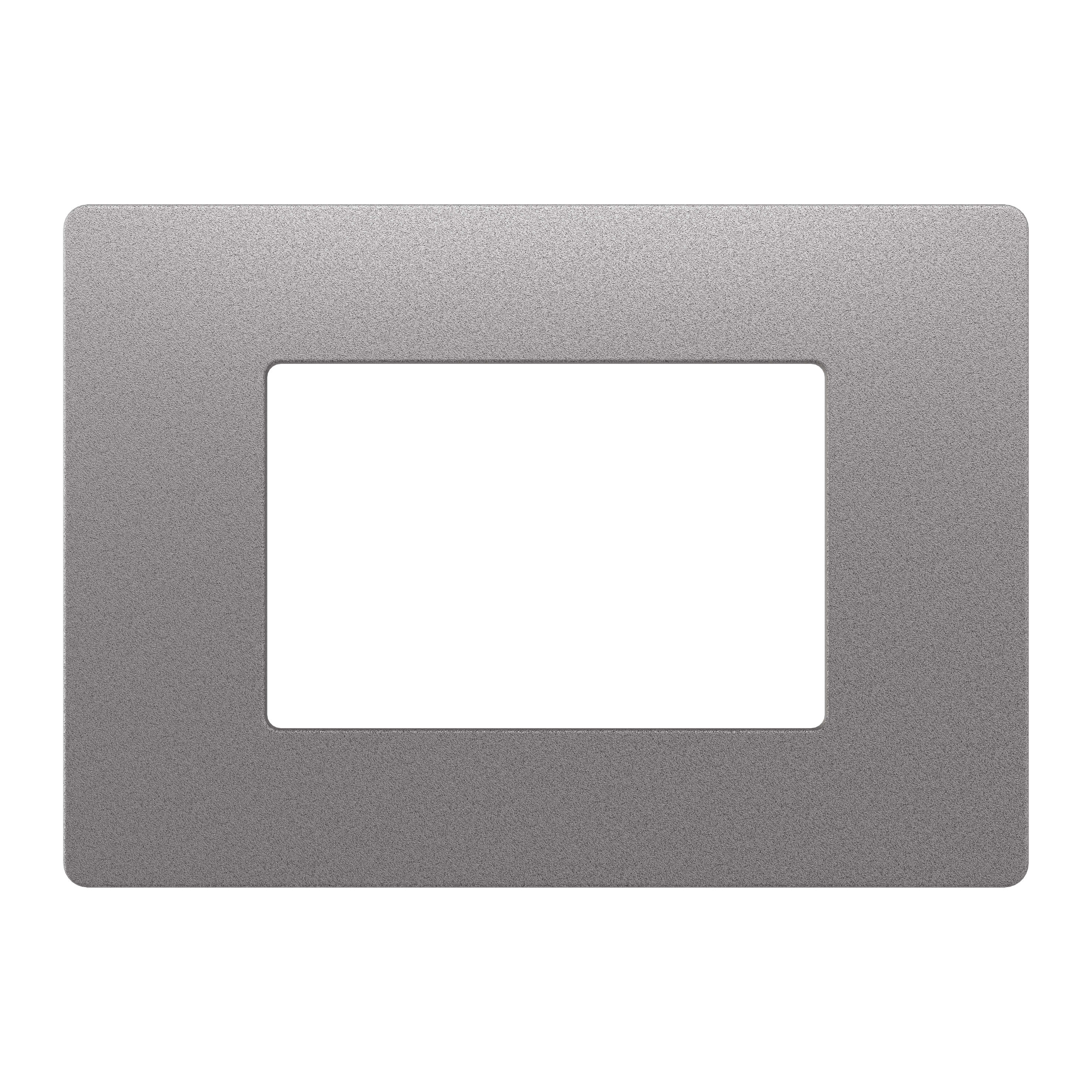 GEWISS - PLACCA 3M GRIGIO FUMO MATERICO
