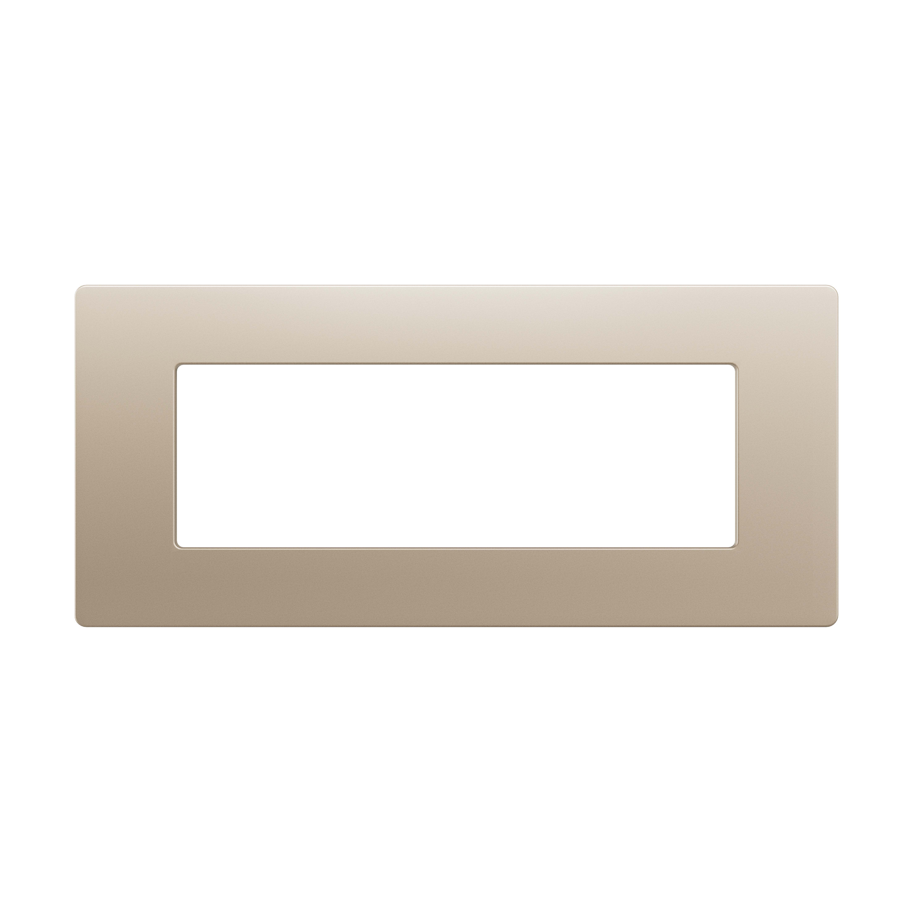 GEWISS - PLACCA 6M CHAMPAGNE SATINATO
