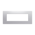 GEWISS - PLACCA 6M SILVER SATINATO